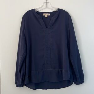 Michael Kors | Navy Blue Blouse Top - Size L - Office Style